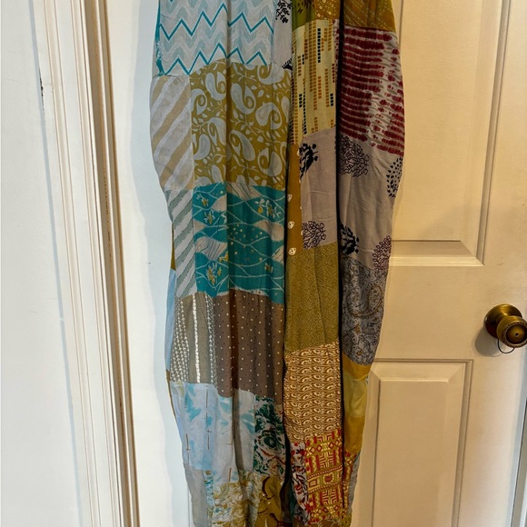 Blue Sky Patchwork Overalls - Picture 7 of 8